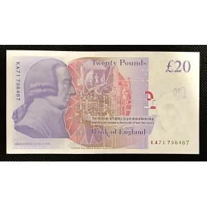 United Kingdom. 20 Pounds 2015