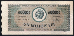 Romania. 1000000 Lei 1947