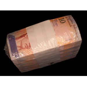 Venezuela 10 Bolivares 2014 Brick 10 Bundles