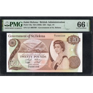 St. Helena. 20 Pounds 1986