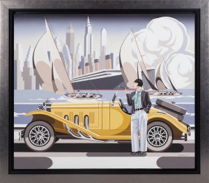 Tomasz Kostecki (ur. 1964), Kobieta i żółty Mercedes, 2024