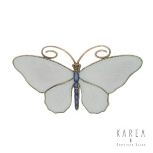 Brooch in the form of a butterfly, Norway, Bergen, goldsmith Marius Hammer, early 20th century.