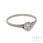 solitary ring, early 20th century.