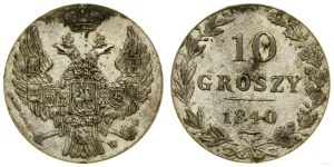 Poland, 10 groszy, 1840, Warsaw