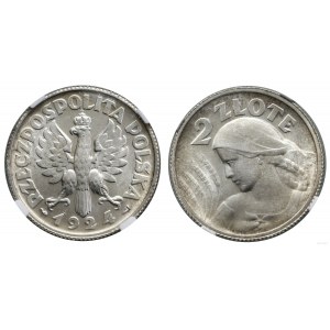 Poland, 2 zloty, 1924, Paris