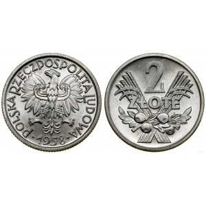 Poľsko, 2 zloté, 1958, Varšava