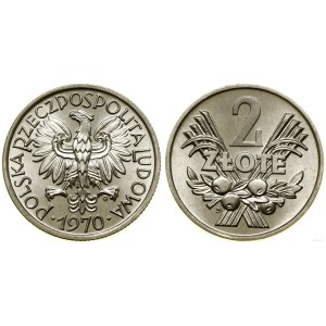 Poľsko, 2 zloté, 1970, Varšava