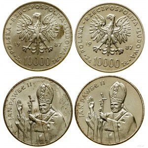 Polen, Satz von 2 x 10.000 Zloty, 1987, Warschau