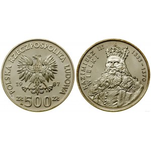 Polsko, 500 zlotých, 1987, Varšava