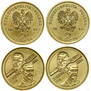 Polska, zestaw 2 x 2 złote, 1996, Warszawa