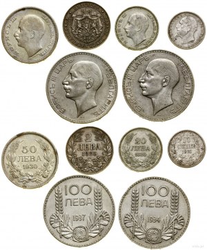 Bulgaria, set of 6 coins, 1913-1937, Sofia and Sofia