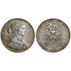 Germany, two-dollar = 3 1/2 guilders, 1866, Frankfurt