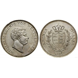 Germany, thaler, 1837, Stuttgart