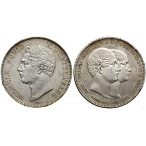 Germany, nuptial two-dollar = 3 1/2 guilders, 1846, Stuttgart