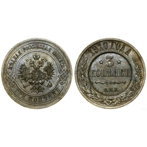 Rosja, 3 kopiejki, 1910, Petersburg