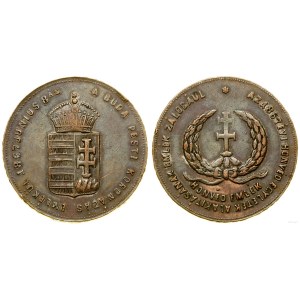Węgry, żeton koronacyjny, 1867
