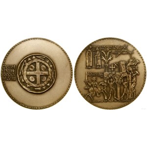 Polska, medal z serii królewskiej PTAiN - Kazimierz Odnowiciel, 1984, Warszawa