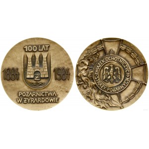 Polska, 100 lat pożarnictwa w Żyrardowie, 1984, Warszawa