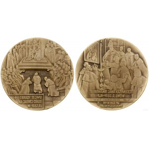 Polska, medal z serii jasnogórskiej - Ślubowanie Jana Kazimierza, Częstochowa