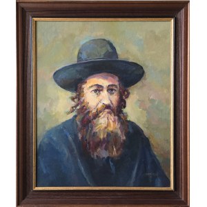 Sławomir Mieleszko (1938 Nowy Świerżeń - 2021 Warszawa), Chasyd w kapeluszu, 1997