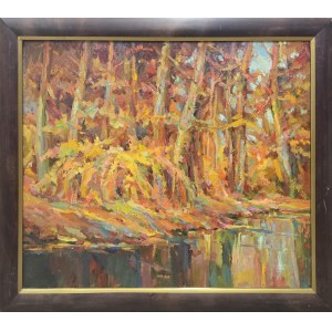 Slawomir Mieleszko (1938 Nowy Swierżeń - 2021 Varsovie), Forêt d'automne, 1997