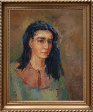 Slawomir Mieleszko (1938 Nowy Swierżeń - 2021 Varšava), Portrét s červeným límcem, 1998
