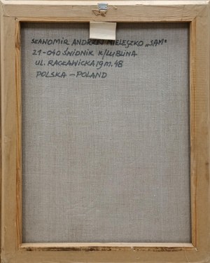 Slawomir Mieleszko (1938 Nowy Swierżeń - 2021 Varšava), Portrét se smaragdovou náušnicí, 1999