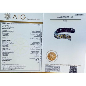 RING IN 18K WHITE GOLD 6.05 GR WITH DIAMONDS - RNG30511
