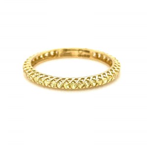 RING IN 18K YELLOW GOLD 1.17 GR YELLOW SAPPHIRES - JG4041644