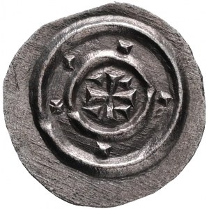 Hungary 1 Denar ND 1131-41 Béla II Var. E plus 3 dots, Cross with 5 dots