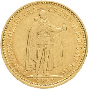 Hungary 10 Corona 1898 KB FRANZ JOSEPH I. Kremnica