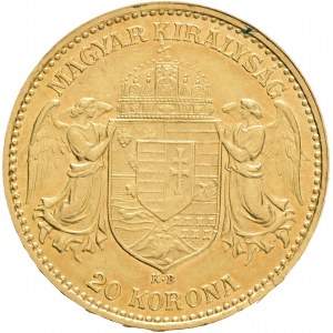 Węgry 20 Corona 1905 KB FRANZ JOSEPH I. Kremnica