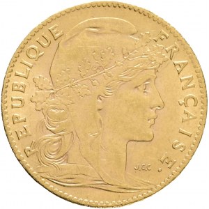 10 Francs 1907 France Coq