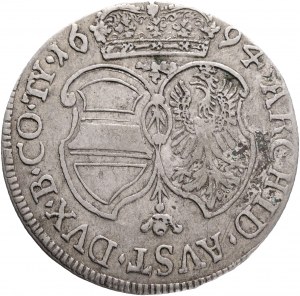 Austria VI. Kreuzer 1694 LEOPOLD I. Austria Tirol Hall, RR!