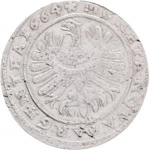 Silesia XV. Kreuzer 1664 CHRISTIAN Liegnitz - Brieg