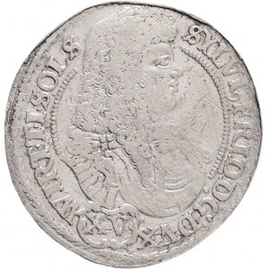 Silesia XV. Kreuzer 1675 SP SYLVIUS FRIEDRICH Wurttemberg - Ols, R!
