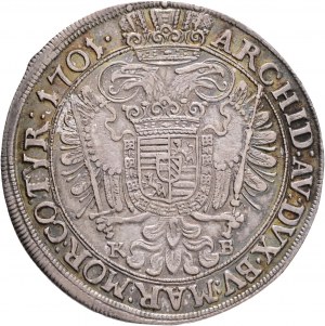 1/2 Thaler 1701 K.B. LEOPOLD I. Kremnica R!