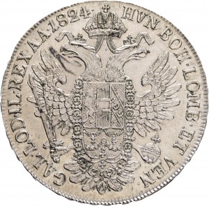 1 Thaler 1824 A FRANCIS I. of Austria Vienna