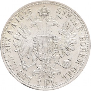 Austria 1 Gulden 1876 FRANZ JOSEPH I. Lustr mint
