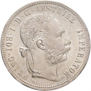 Austria 1 Gulden 1877 FRANZ JOSEPH I. Lustr mint