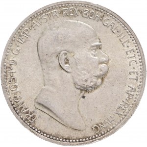Austria 1 Corona 1908 FRANZ JOSEPH I. 60 th Anniversary of the Reign
