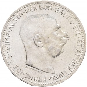 Austria 1 Corona 1914 Schwartz FRANZ JOSEPH I.