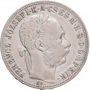 Hungary 1 Forint 1890 K.B. FRANZ JOSEPH I. Kremnica