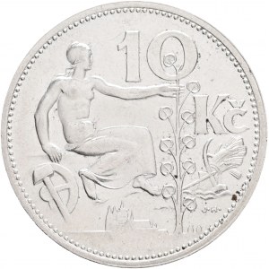 10 corone 1932 Argento Prima Repubblica Ceca