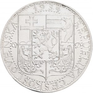 20 Kronen 1934 Silber Erste Republik der Tschechischen Republik