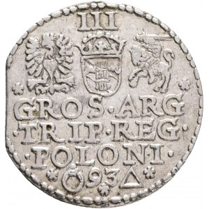 3 Groschen (triple) 1593 SIGISMUND III. Marienburg (Malbork)