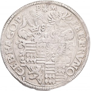 Mansfeld - Eisleben 1 Thaler 1587 BM MANSFELD PETER, ERNST I., BRUNO II. HOYER