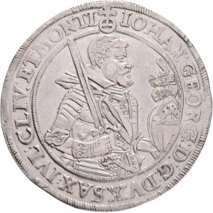 Saxony 1 Thaler 1623 HANS GEORGE I. Wolkenstein