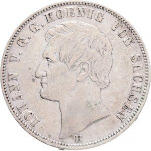 Saxony 1 Vereinsthaler 1862 B JOHANN I.