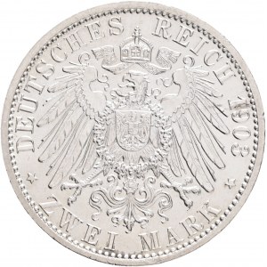 Saxe-Weimar-Eisenach 2 Mark 1903 A Grand Duke´s First Marriage